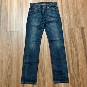 Lucky Brand Men's 221 Original Straight Blue Dark Wash Jeans Size 28x34 Low Rise